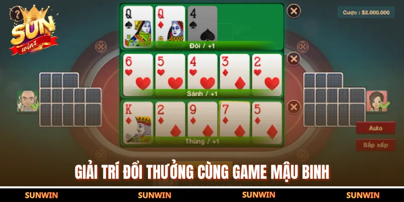 Giải trí đổi thưởng cùng game Mậu Binh